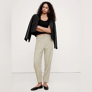 NWT! Banana Republic Green Tea Super-Soft Soma High Rise Barrel Pants - XL